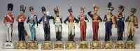 Lot 262 - Ten Capo Di Monte Napoleonic figures and one