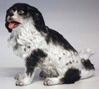 Lot 270 - German ceramic model dog.