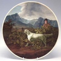 Lot 271 - Pottery Wall Plaque- Sporting Dog in a Field With