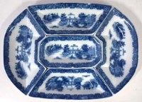 Lot 272 - Staffordshire blue transfer printed hors