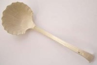 Lot 280 - Creamware ladle probably by James and Charles