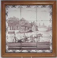 Lot 301 - Framed tile set.