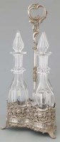 Lot 308 - Three bottle decanter stand