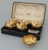Lot 313 - 6 Silver Gilt Finger Bowls in Finnigans