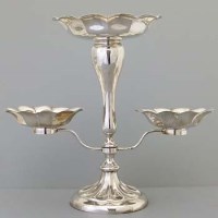 Lot 327 - Silver epergne.
