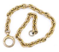 Lot 366 - 9ct gold belcher chain bracelet, length 22cm, 18g