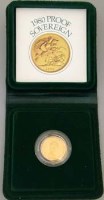 Lot 391 - 1980 proof sovereign.