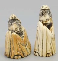 Lot 429 - Two Chinese ivory figures.
