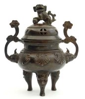 Lot 431 - Bronze censer and cover.