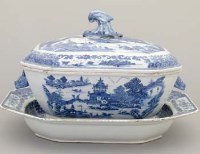 Lot 485 - Chinese tureen, cover and stand.