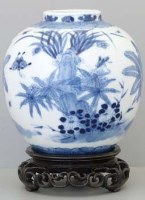 Lot 507 - Chinese blue and white jar.