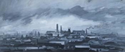 Lot 511 - Trevor Grimshaw, Townscape, gouache.