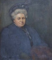 Lot 524 - James McBey, Portrait of Elizabeth Hay Fisher of Aberdeen, oil.