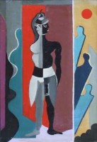Lot 528 - Edward Rogers, The Negro, oil.