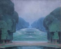Lot 544 - John Mansfield Crealock, Le Parc, St. Cloud, Paris, oil on canvas.