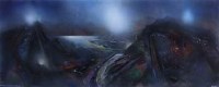 Lot 551 - David Wilde, Stormy Day near Blaenau Ffestiniog, acrylic.