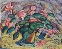 Lot 572 - English School, 20th century, Floral still life, oil.