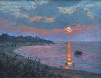 Lot 573 - Paul Taggart, Autumn Twilight, oil.