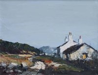 Lot 591 - Charles Wyatt Warren, Near Talywaen, oil.