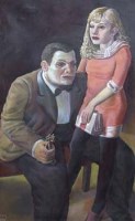 Lot 603 - Cameron Galt (British, b.1964-), The Keys to Happiness, oil on canvas.