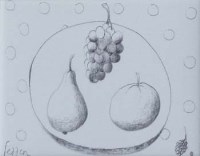 Lot 620 - Mary Fedden, Fruit, biro.