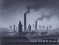 Lot 641 - Trevor Grimshaw, Factories, graphite.