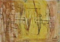 Lot 651 - Roy Turner Durrant, Into A Yellow Place, watercolour.