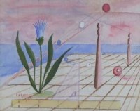 Lot 653 - E.H. Rogers, Composition - Space, watercolour.