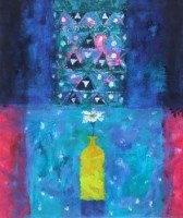 Lot 656 - Caroline Bailey, Yellow Jar, mixed media.