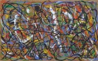 Lot 665 - E.H. Rogers, Action Painting, gouache.
