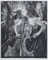 Lot 695 - Fritz Aigner, Musician, signed etching.