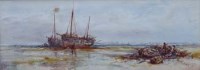 Lot 745 - W.E. Webb, Coast Scene near Ramsey, Isle of Man, watercolour.