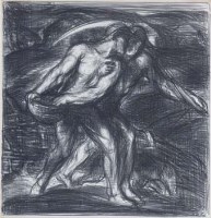 Lot 751 - Charles Shannon, The Sower and the Reaper, signed lithograph.