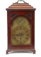 Lot 762 - Birchall Nantwich mahogany bracket clock, 18th