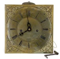 Lot 767 - Brass clock dial, Roberts, Llanvaire.