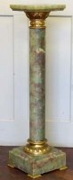 Lot 768 - Green marble neo classical pedestal