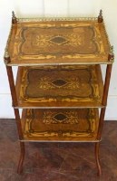Lot 783 - French marquetry étagère