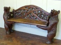 Lot 784 - Black Forest Bench