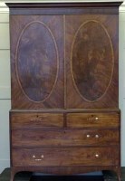Lot 798 - George press or hanging cupboard, early 19th century