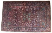 Lot 802 - Kurk Kashan carpet.