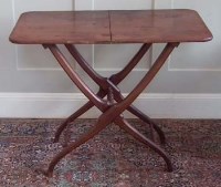 Lot 803 - Mahogany campaign table.