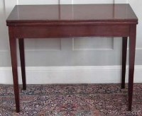 Lot 804 - Mahogany card table.