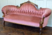 Lot 809 - Victorian walnut show frame settee
