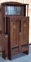 Lot 821 - Seccessionist design simulated Rosewood cabinet