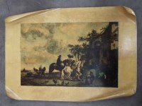 Lot 822 - Vellum covered wall plaque possibly by Aldo Tura