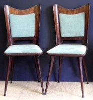 Lot 823 - Two 1950's design dining chairs  with bent