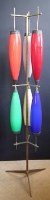 Lot 834 - 1950's design floor lamp,   the brass frame and