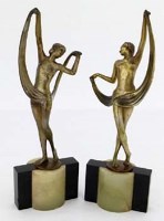 Lot 1 - Pair of Lorenzl art deco figures of dancers.