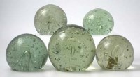 Lot 161 - Five glass bubble dumps.