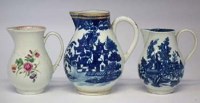 Lot 191 - Three Worcester sparrow beak jugs.